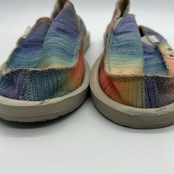 Sanuk Colorful Slip-On Loafers Size 7 - Picture 10 of 10